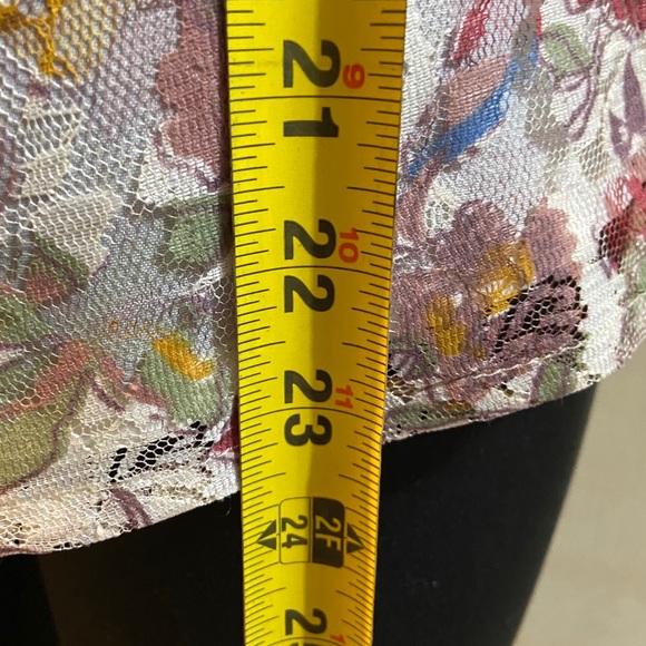 Cottagecore Blouse Floral Off Shoulder Lace Ethereal Boho Rosette Fairy Loose - Picture 4 of 7